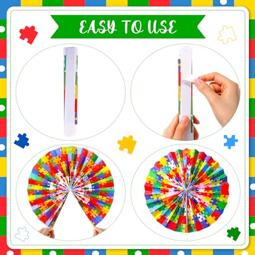Outus 9-Piece Colorful Puzzle Bulletin Board Set for Classrooms