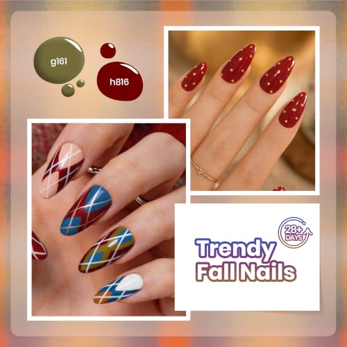 Beetles Fall Gel Polish Set - 25 Autumn Colors with Base & Top Coat