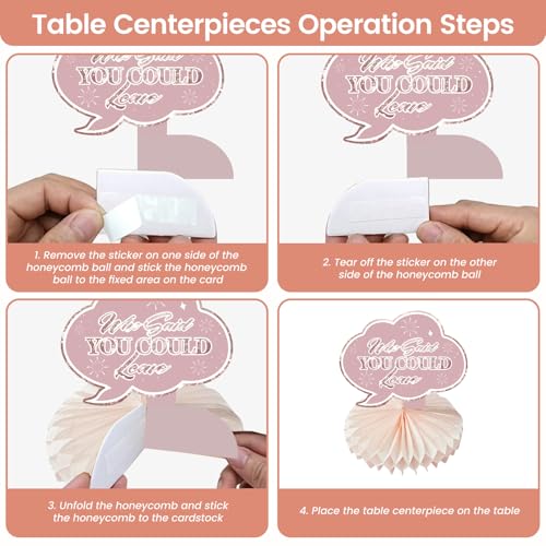 Blush Pink We Will Miss You Banner - Farewell Party Decorations Set