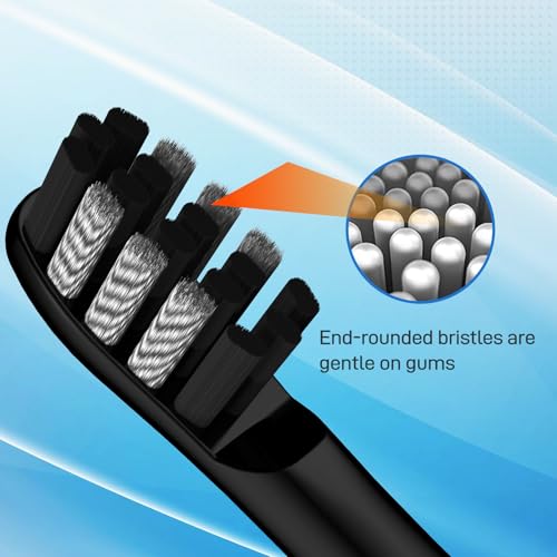 Elyhead Replacement Toothbrush Heads for Colgate 360 Power Charcoal - 10 Pack