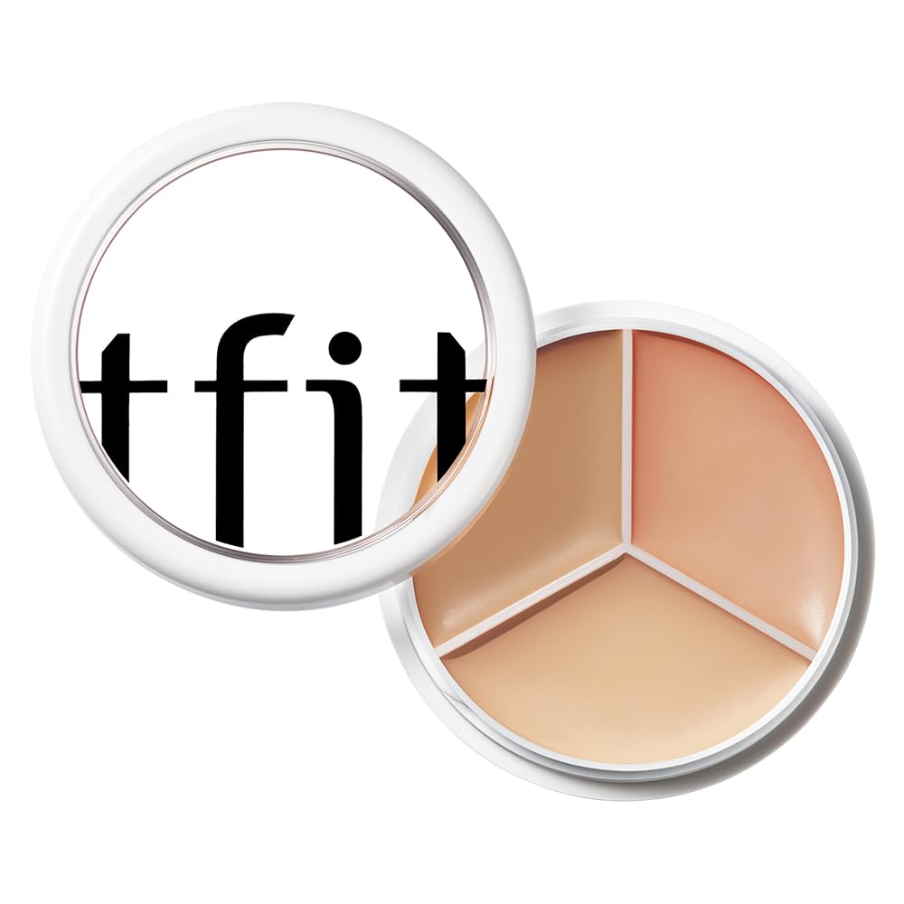 TFIT Multi-Use Pot Concealer - High-Pigmented, Full Coverage Formula | Crease-Proof for Dark Circles & Blemishes (00 Light, 0.52 Oz)