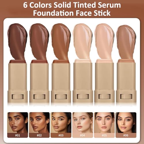 Lulesi Beauty Balm Serum Stick - Hydrating Skin Tint & Concealer