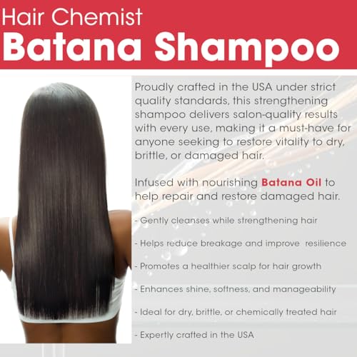 Hair Chemist Batana Strengthening Shampoo - 33.8 oz for Hair Growth