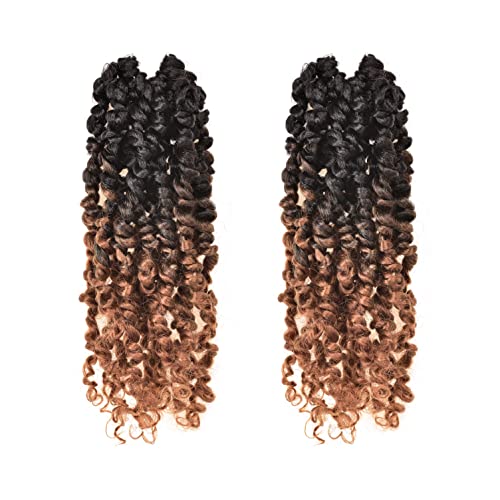 ToyoTress Tiana 10 Inch Passion Twist Crochet Braids - Ombre Brown