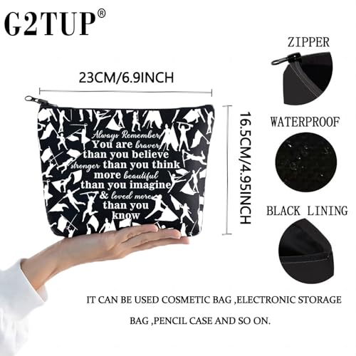 G2TUP Color Guard Gift Makeup Bag - New Flag Guard Themed Cosmetic Bag