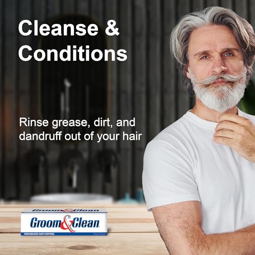 Groom & Clean Hair Styling Gel for Men - 4.5 Oz, Pack of 2