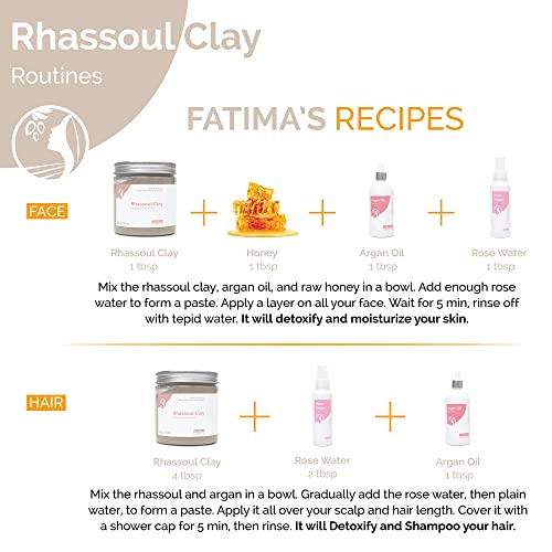 Rhassoul Clay - Natural Detox Clay for Skin & Hair, 150g