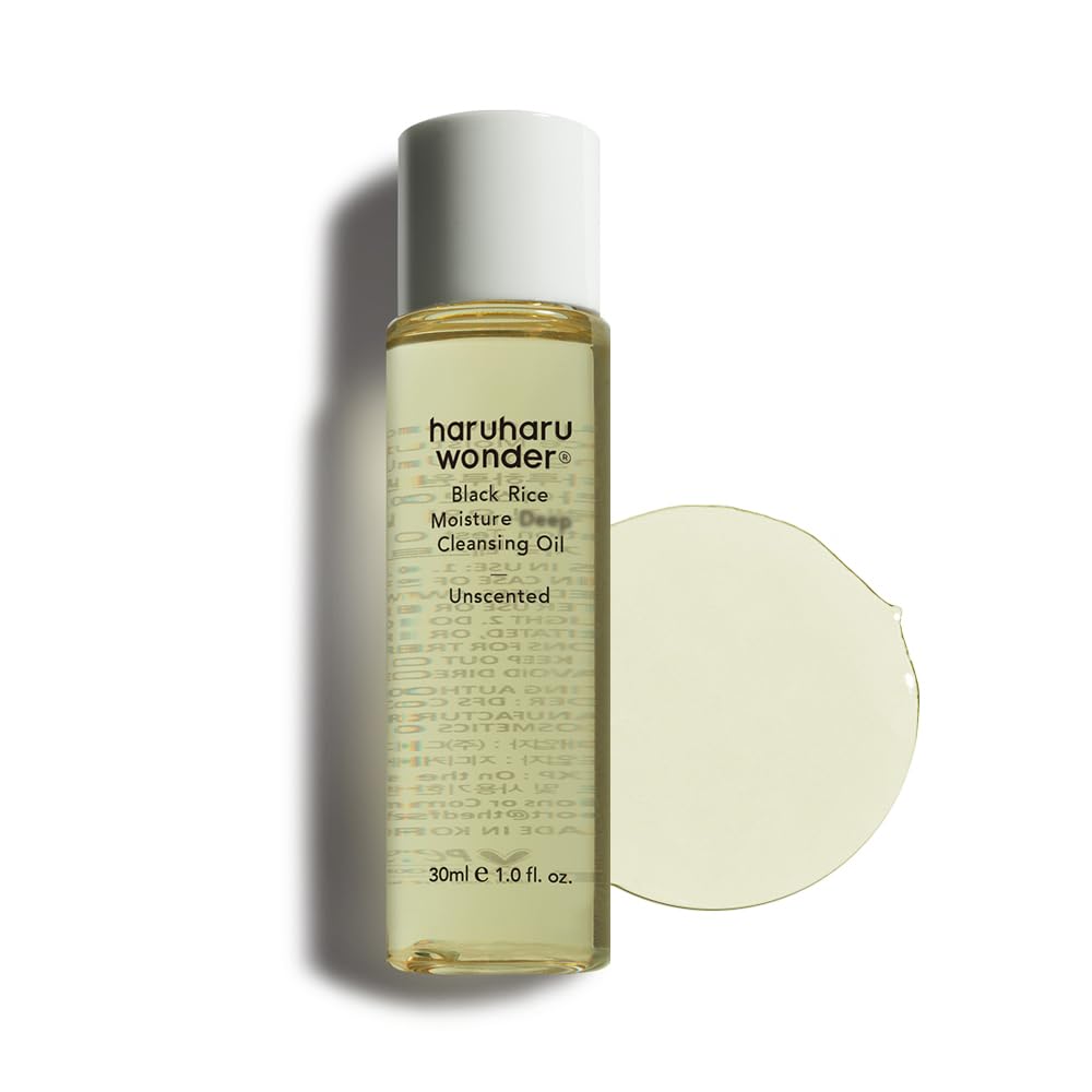 Black Rice Moisture Cleansing Oil - Korean Skincare Daily Makeup Remover | Travel Size 1.0 fl oz
