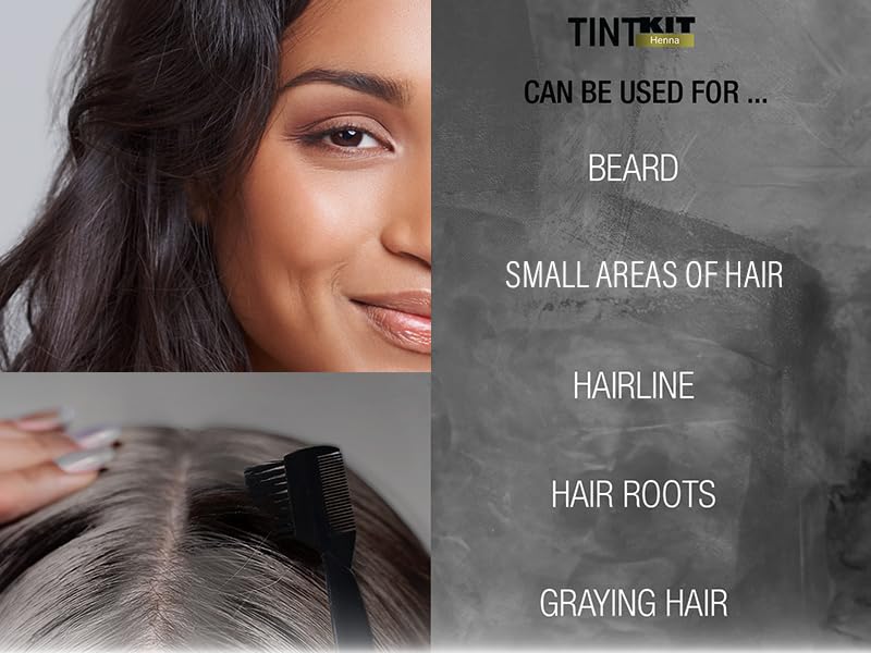 Godefroy Henna Powered Hair Color Kit Medium Brown - Spot & Full Application