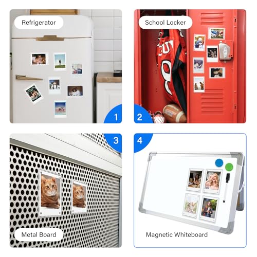 10 Pack Magnetic Acrylic Picture Frames for Instax Mini Photos