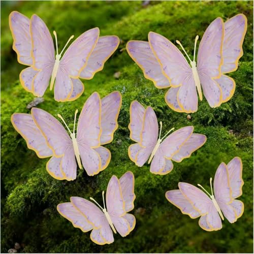 Oversized 3D Metallic Gold Butterfly Wall Decor - 10-20" for Weddings & Nurseries