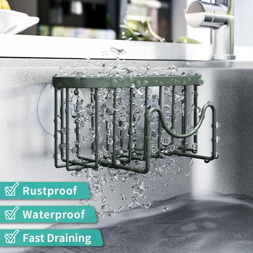 HapiRm M-Shaped Kitchen Sink Caddy - Rustproof Stainless Steel Organizer