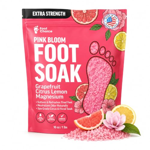 Pink Himalayan Salt Foot Soak with Grapefruit & Geranium - 1lb