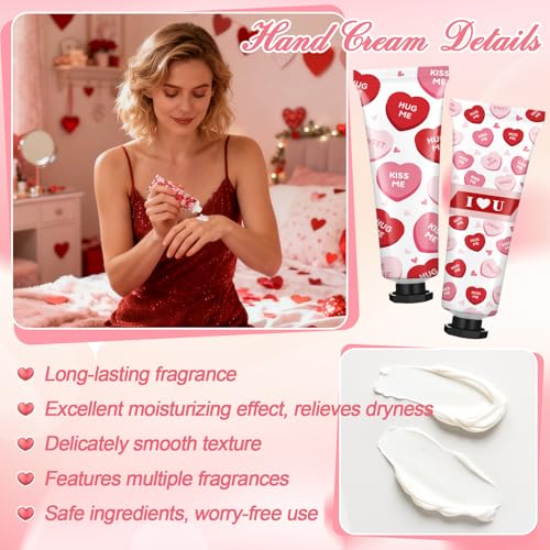 Demissle 12-Piece Hand Cream and Lip Balm Gift Set - Valentine Party Favors