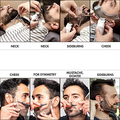 Beard Shaping Tool with Comb for Symmetric Trimming & Edging