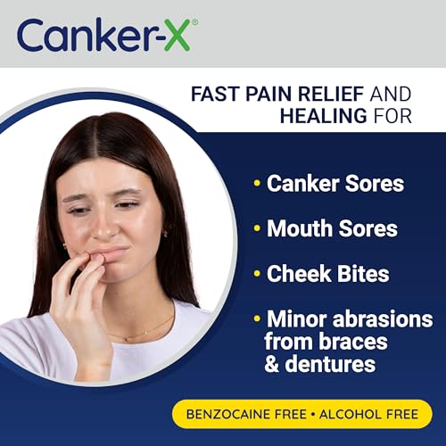 Canker-X Rincinol Oral Rinse Mouthwash - Fast Canker Sore Relief, 4 Fl Oz