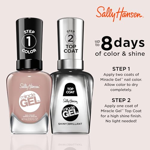 Sally Hansen Miracle Gel Nail Polish 0.5oz - Love at First Flight Mauve Nude