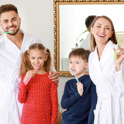 Ouligay 4-Pack Single Tuft Toothbrush Set for Braces & Detail Cleaning