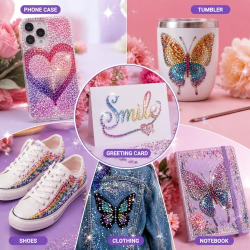35000Pcs Resin Jelly Rhinestone Bedazzler Kit with Glue and Tools