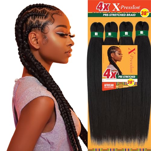 Sensationnel X-Pression Pre-Stretched Braid 38in - 4 MEDBROWN (1 Pack)