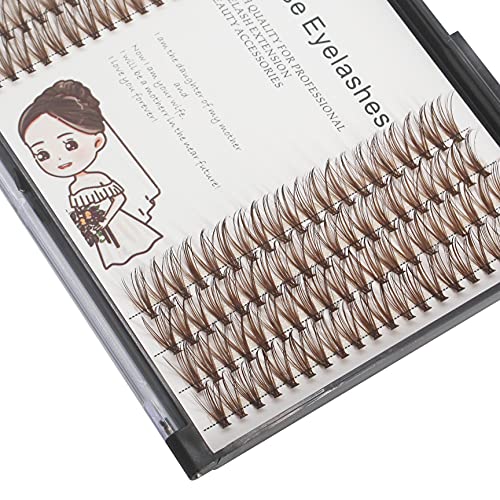 Bodermincer 12mm 20D Brown Lash Extensions - Natural Faux Mink 140-Cluster Pack