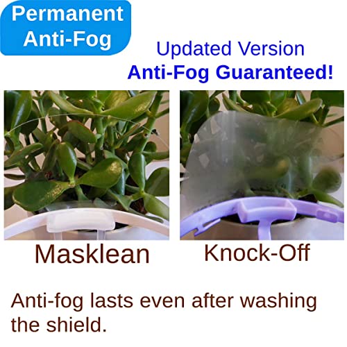Reusable Anti-Fog Face Shield Masks - 5 Pack with Pouch