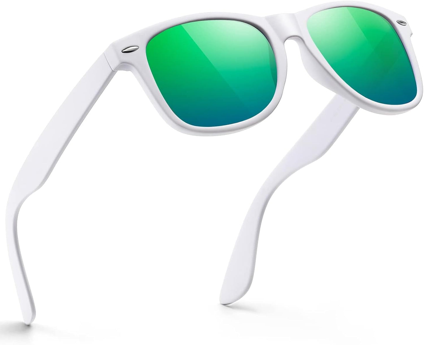 Polarized Sunglasses for Men & Women - Black Retro UV Protection for Driving & Fishing