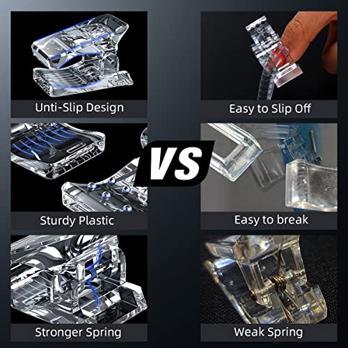 Beloving 10Pcs Nail Tip Clips for Gel Nail Extensions