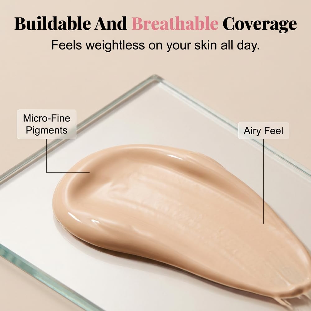 Color Changing Foundation for Mature Skin - Tone Adapting Liquid Makeup for Women | Conceals Fine Lines & Wrinkles (1pc)
