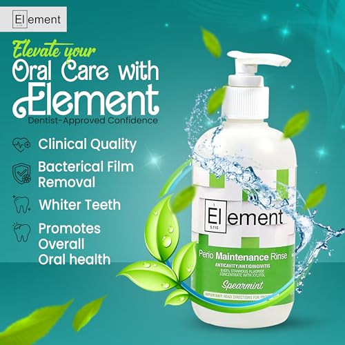 Stannous Fluoride Mouthwash - 10 Fl Oz Spearmint Flavor - Alcohol Free, Antimicrobial Formula