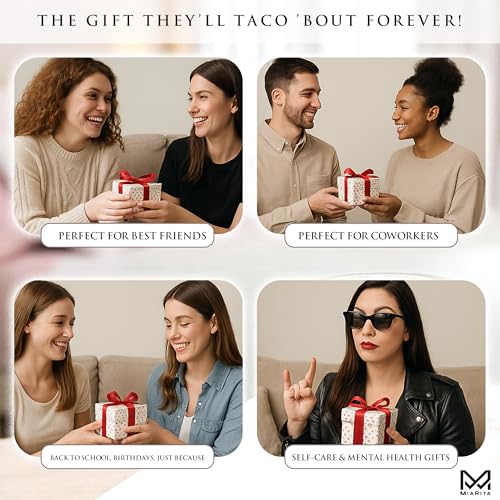 Positive Taco Jar with Affirmation Cards - Fun Gift for All Ages