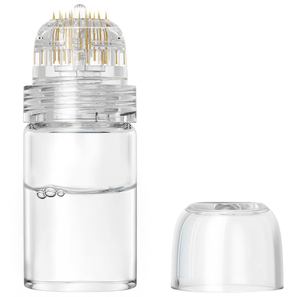 Hydra Needle Derma Stamp - 0.25mm Titanium Microneedling Roller Applicator for Serum Application