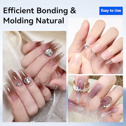 JODSONE 15ml Nail Glue Gel - 4 in 1 Long Lasting Adhesive