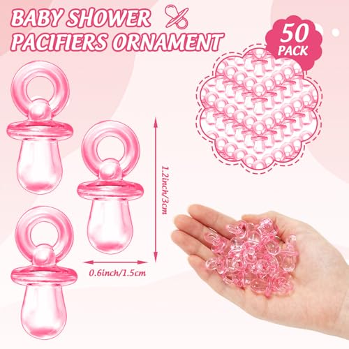 51-Piece Pacifier Hunt Game Set with Wooden Sign for Baby Showers