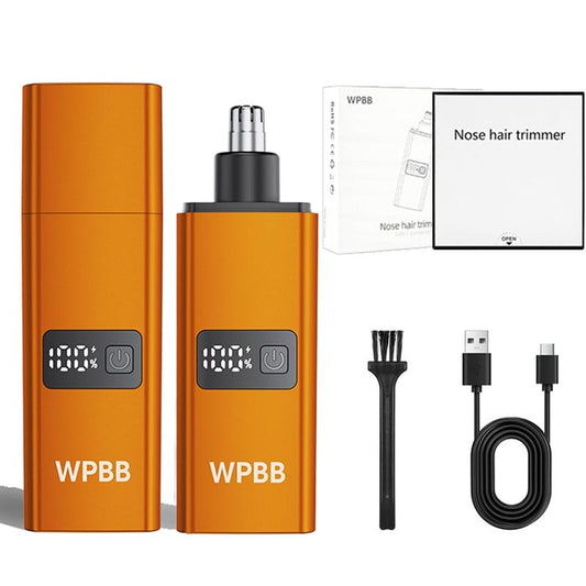 WPBB Nose Hair Trimmer for Men Women,Magnetic Guard & Detachable Head,USB-C Rechargeable Travel-Sized,Pain-Free Gentle on Nasal Cavity,Type-C Charging,Low-Noise Motor & Elegant Packaging