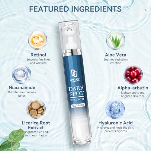 Dark Spot Remover Serum for Face & Body with 360° Roller Ball