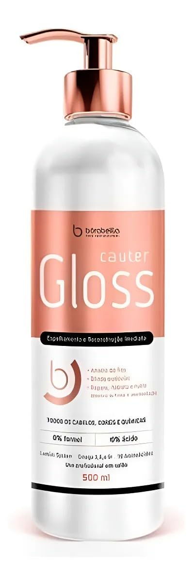 Cauter Gloss and PraTudo Professional Hair Treatment Kit, Mirror Shine Gloss 16.9 oz, Deep Repair Mask 10.5 oz, Borabella,Formaldehyde-Free