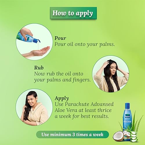 Parachute Advansed Aloe Vera Coconut Hair Oil 250ml with 75ml Free - 11 Fl Oz
