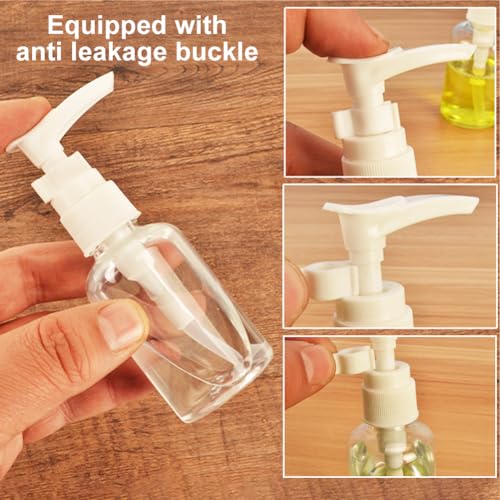 Houseen 4-Pack Travel Bottles Set 100ml & 30ml Refillable Dispensers for Liquids
