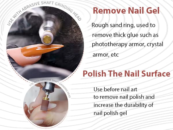 Lumcrissy Nail Drill Sanding Bands Set - 300Pcs with 5Pcs Grits