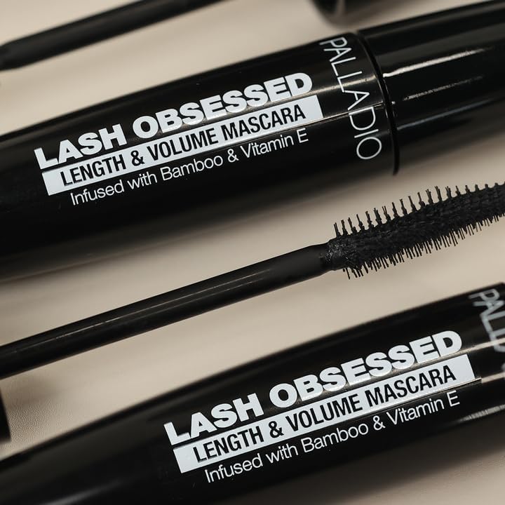 Palladio Lash Obsessed Mascara - Volumizing & Lengthening Black Mascara