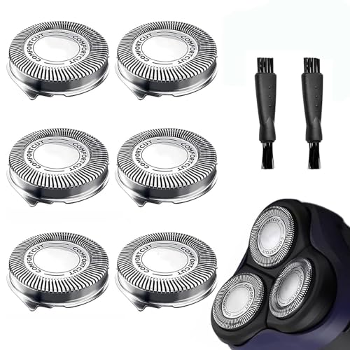SH30 Replacement Shaver Heads for Philips Series 1000, 2000, 3000 (6-Pack)