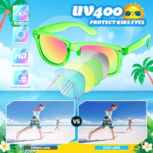 GINMIC Kids Sunglasses with UV400 Protection - 16 Pack Party Favors