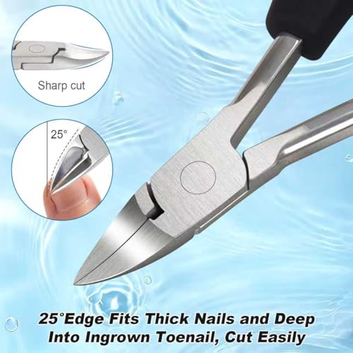 Professional Stainless Steel Toenail Clippers for Ingrown Nails