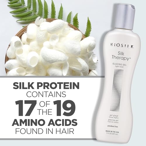 BioSilk Silk Therapy Glazing Gel Light-Hold Styling Gel 7 Oz Pack of 2