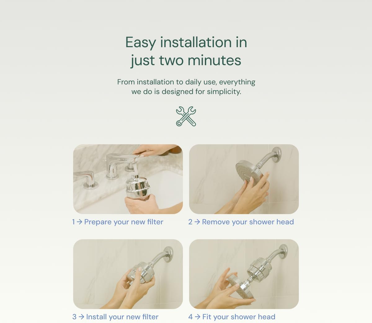 Revitalize Your Shower Experience with Aquabliss High Output Filter - Reduces Dry Skin, Dandruff & Eczema | Chrome Finish (SF100)