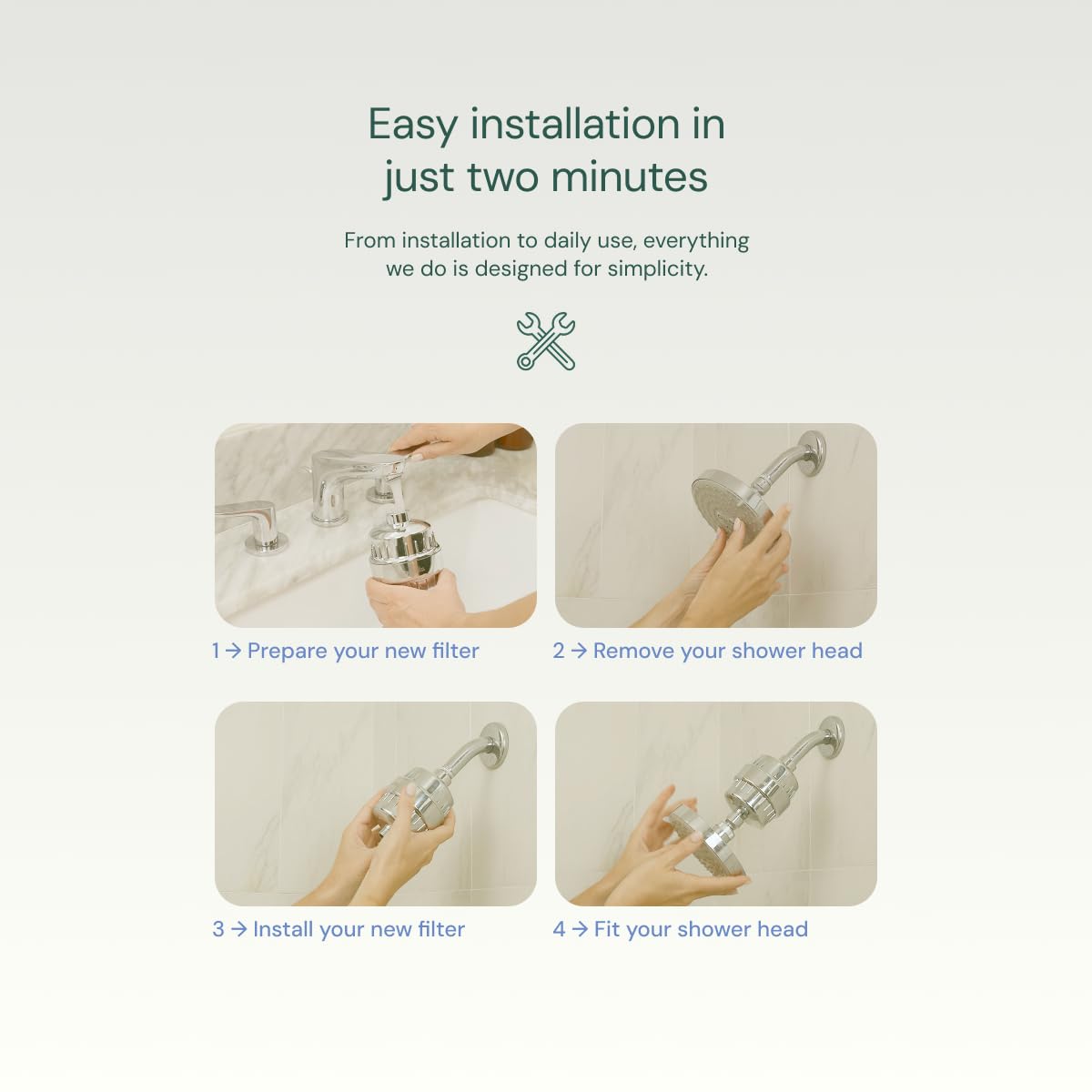 Aquabliss High Output Revitalizing Shower Filter - Reduces Dry Itchy Skin, Dandruff, Eczema, and Dramatically Improves The Condition of Your Skin, Hair and Nails - Chrome (SF100)