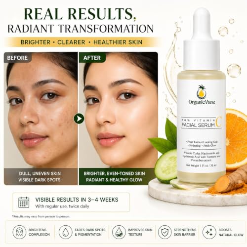 Vitamin C serum for Face Brightening Anti Aging and Hydrating with