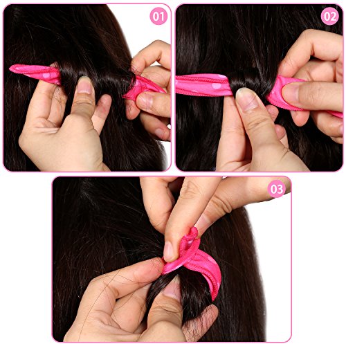 Bememo 40-Piece Multicolor Soft Foam Hair Rollers for Overnight Curls