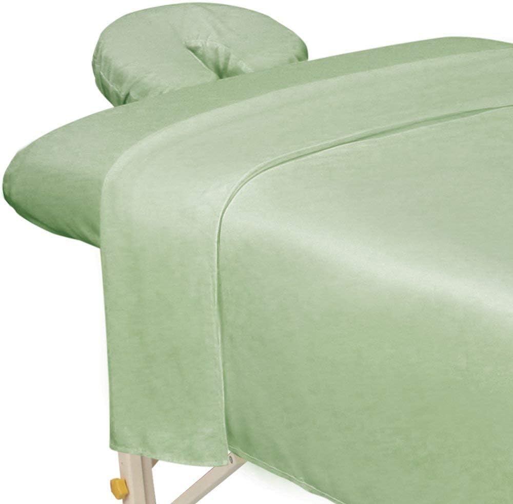 Premium Microfiber Massage Sheet Set - Ultra-Light, Stain & Wrinkle-Resistant | Black 3-Piece Set